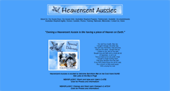 Desktop Screenshot of heavensentaussies.com